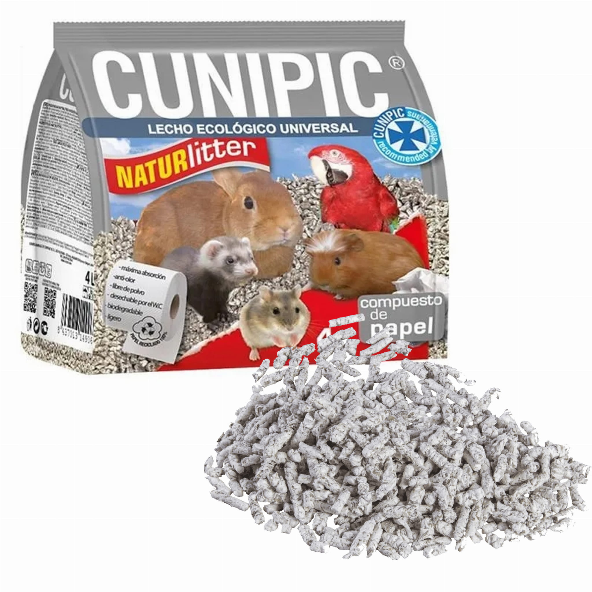 CUNIPIC Naturlitter 4L podłoże dla gryzoni naturalne